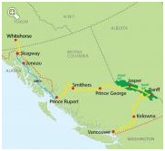 North to Alaska & Inside Passage | Tour Map